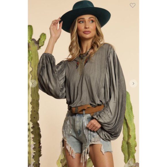 ⭐️ CLEARANCE ⭐️ FINAL PRICE DROP Balloon Sleeve Top - Picture 2 of 8